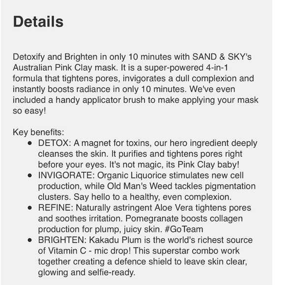 Sand and Sky Pink Clay Mask - Picture 2 of 3